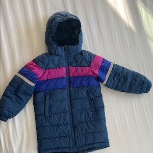 Colorful Hooded Puffer Jacket